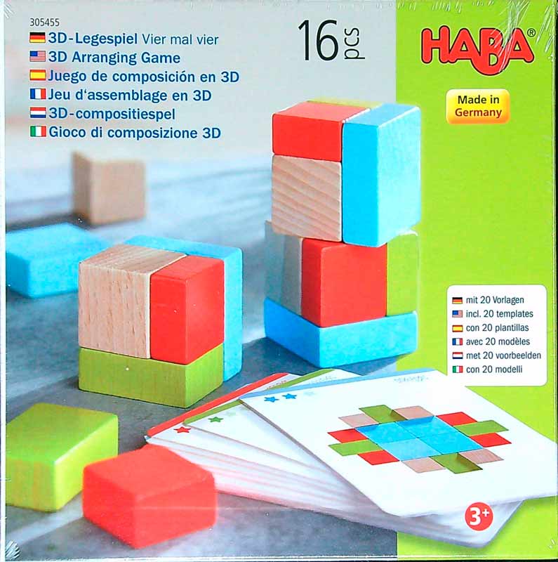 3D- faépítőjáték 4×4 – Haba
