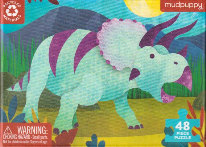 Triceratopsz- 48 db-os Mudpuppy mini puzzle