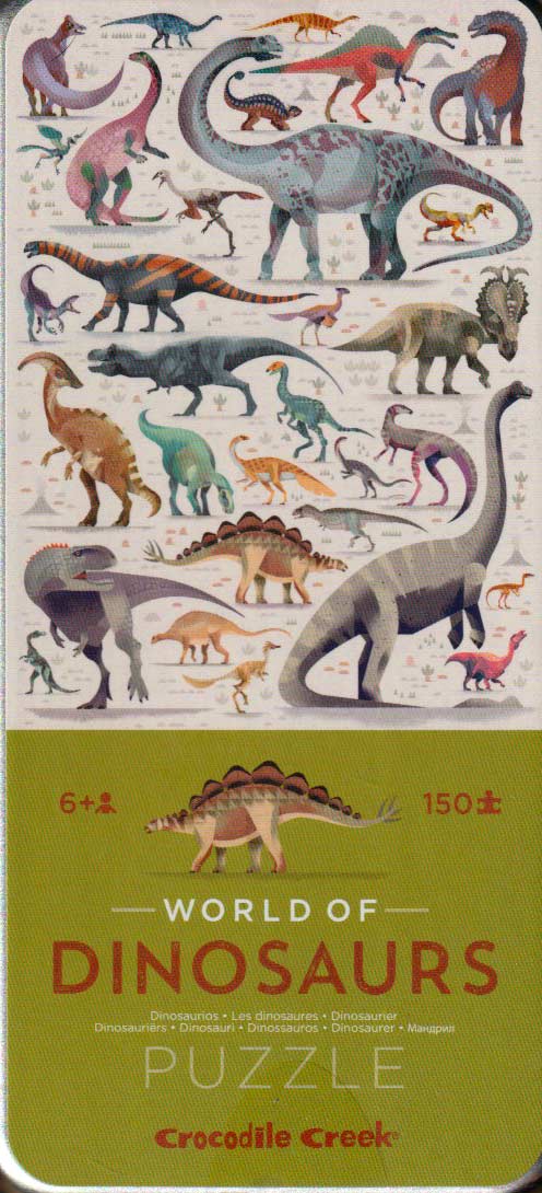 Dinoszauruszok -Fémdobozos 150 db-os puzzle – Crocodile Creek