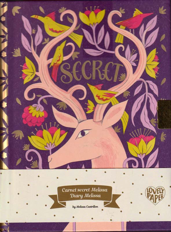Titkos napló varázstollal – Melissa Secret Notebook – Djeco Lovely paper