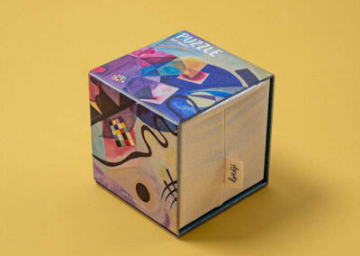 Cube Puzzle - (KANDISNKY) GELB-ROT-BLAU