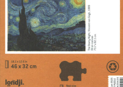 Cube Puzzle - (VAN GOGH) STARRY NIGHT h